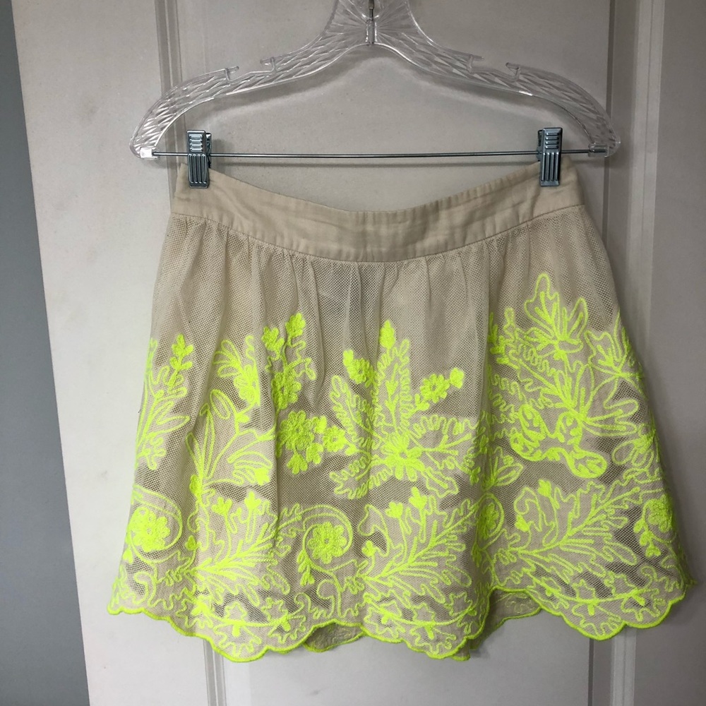 Anthropologie fit and flare skirt